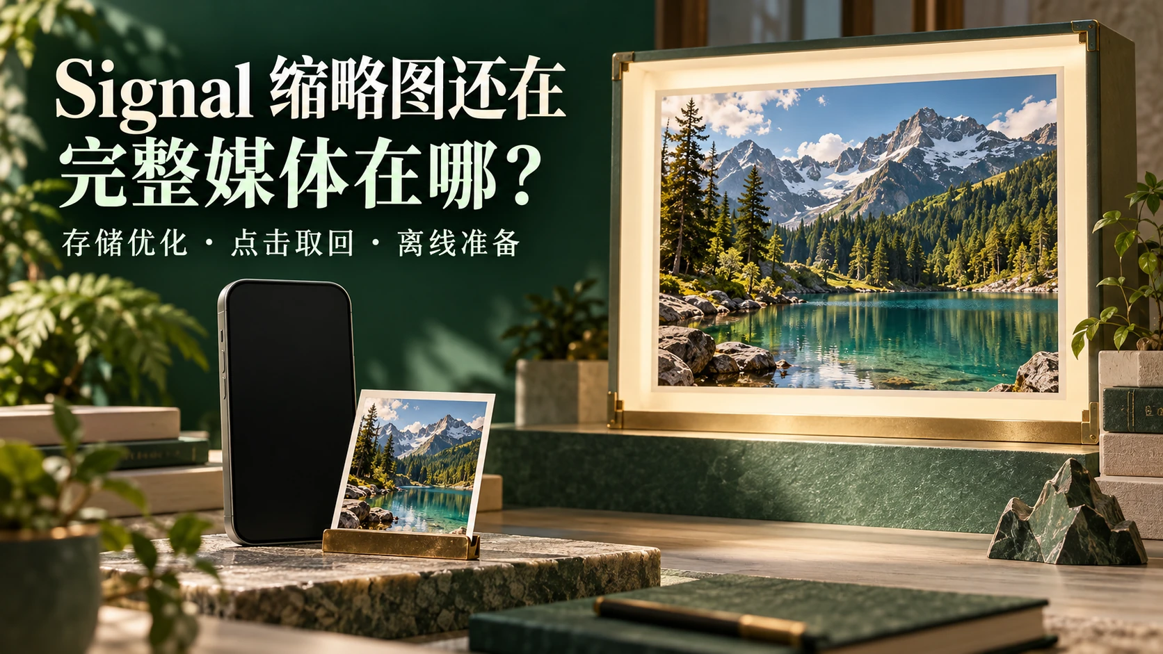 Signal存储优化把缩略图与完整媒体分开保存的原创主题封面